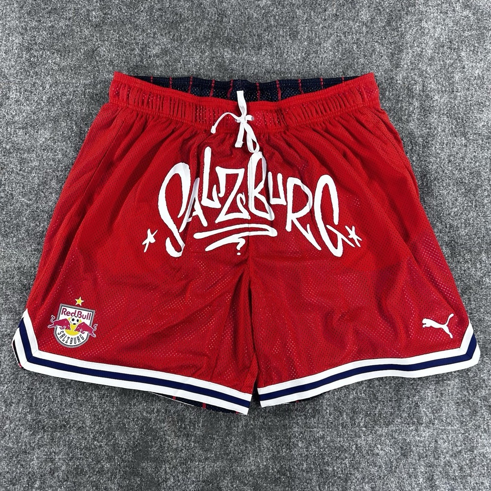 Puma FC Red Bull Salzburg Reversible FIFA Hoops x Shorts $65 size Men's XL